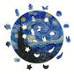 Round Wooden Puzzles - Starry Night