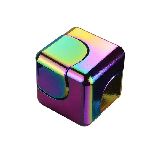 Colorful Alloy Spinning Cube Fidget Spinner