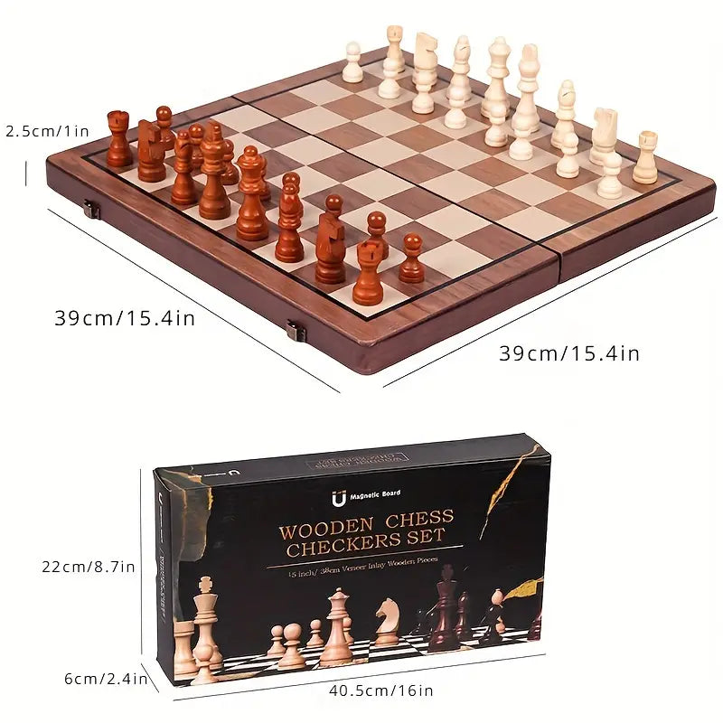 Premium Wooden Magnetic Chess set