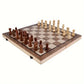 Premium Wood Chess Set with Checkers pieces