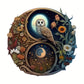 Round Wooden Puzzles - Yin Yang Pattern Owl