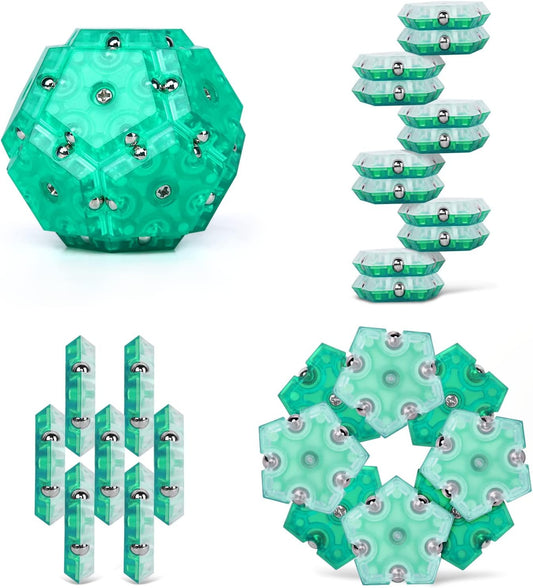 Magnetic Fidget Sphere - 12 Pentagon Tiles