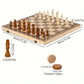 Premium Wood Chess Set with Checkers pieces