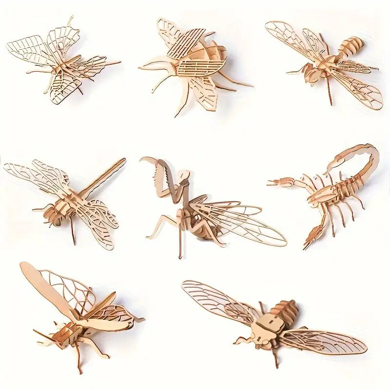 3D Wooden Model Kit - Insects