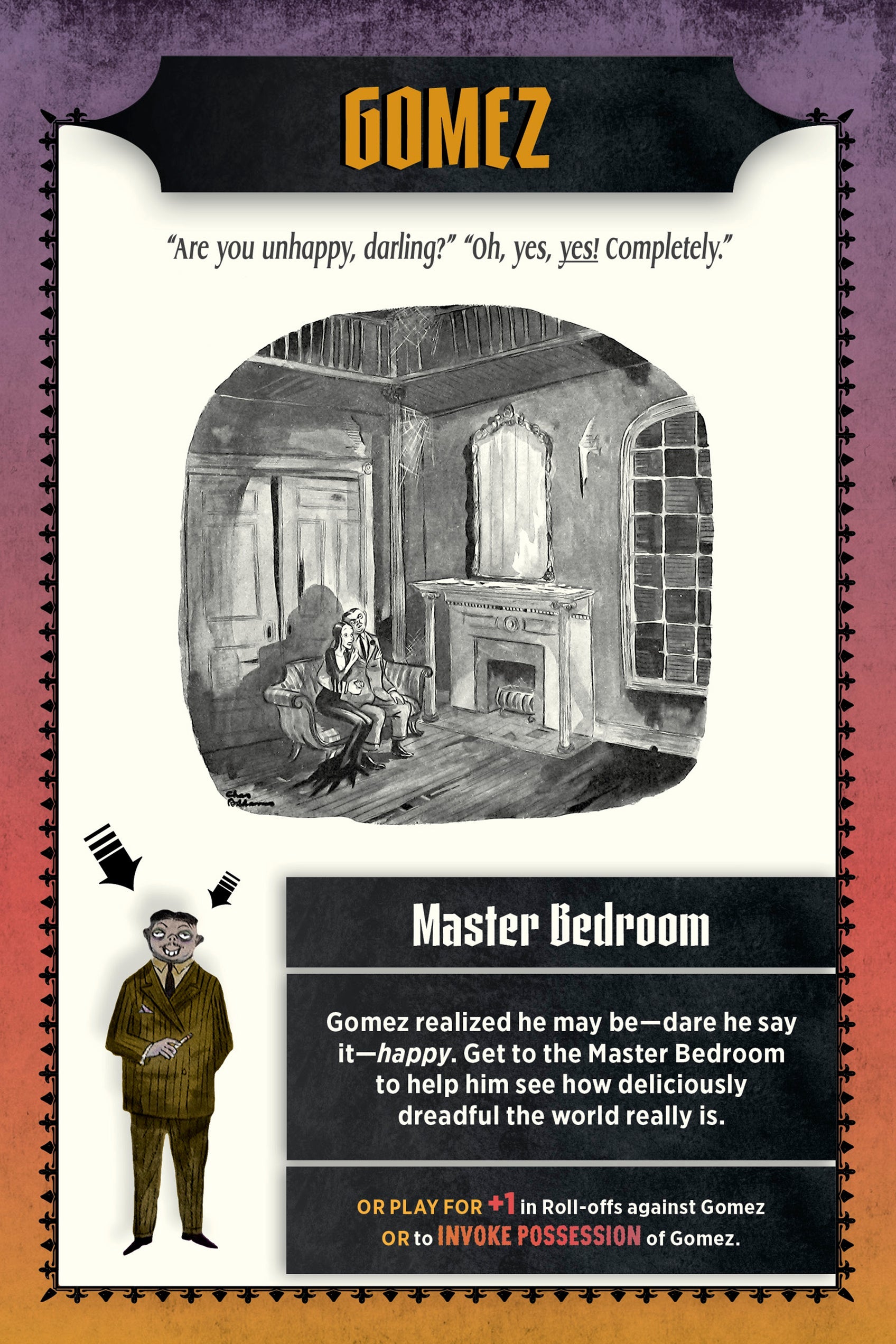 Rental - The Addams Family: A Delightfully Frightful Creepy Board Game