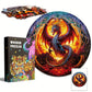 Round Wooden Puzzles - Fiery Dragon