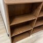 Wood veneer laminate bookcase with 3 shelves