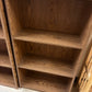 Wood veneer laminate bookcase with 3 shelves