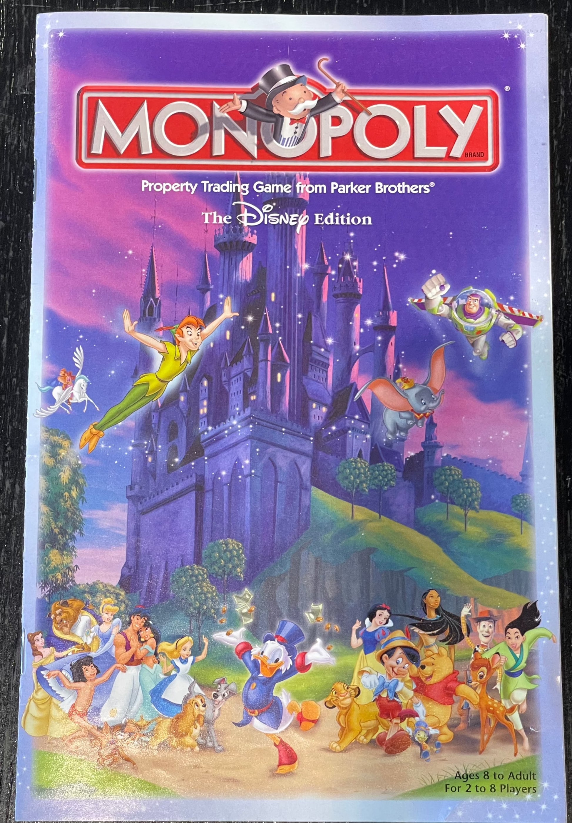 Conundrum House Game Library - Monopoly - the Disney Edition player guide front cover.
