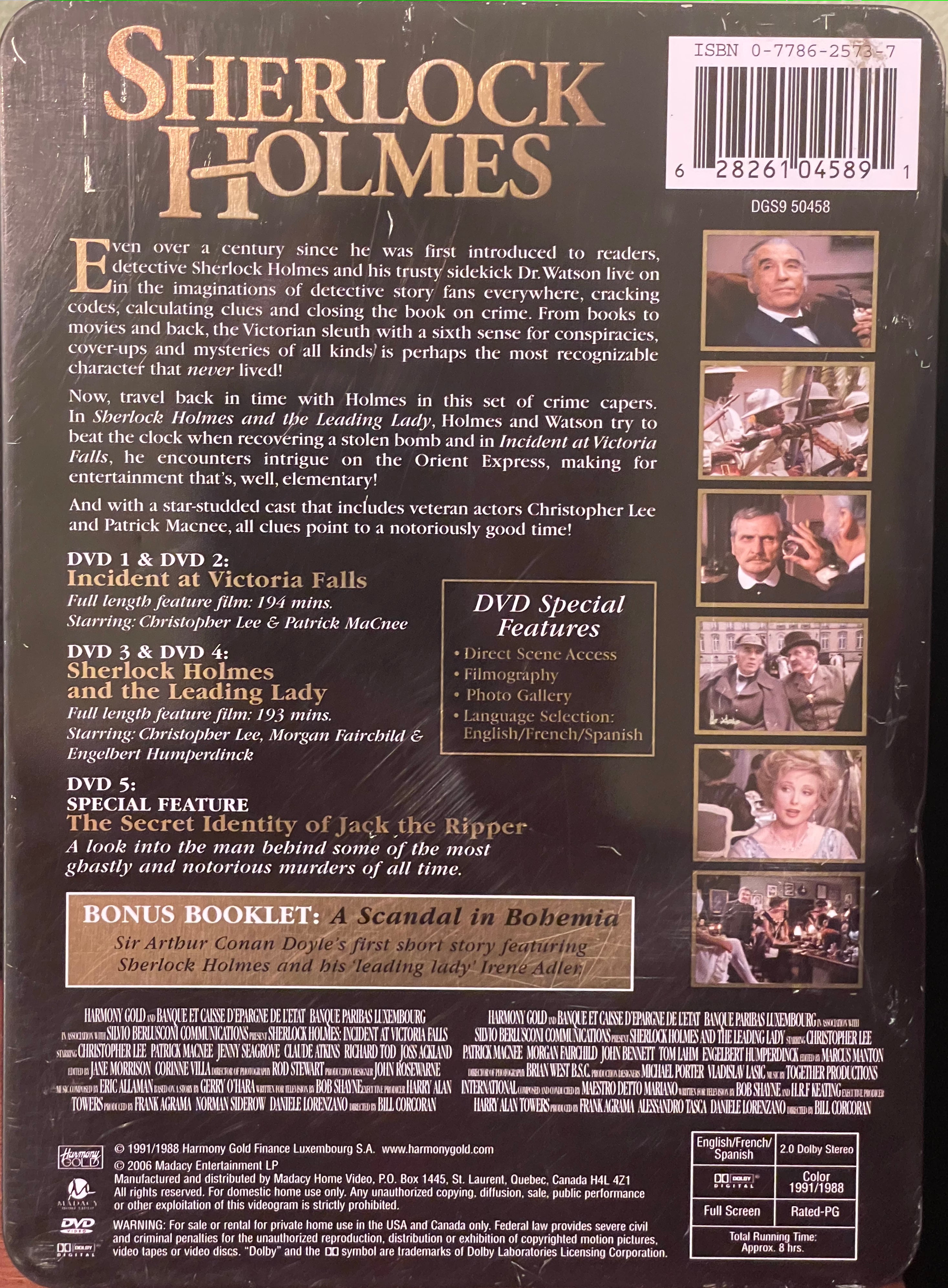 Rental - DVD - Sherlock Holmes - Collectors Edition Tin - triple feature