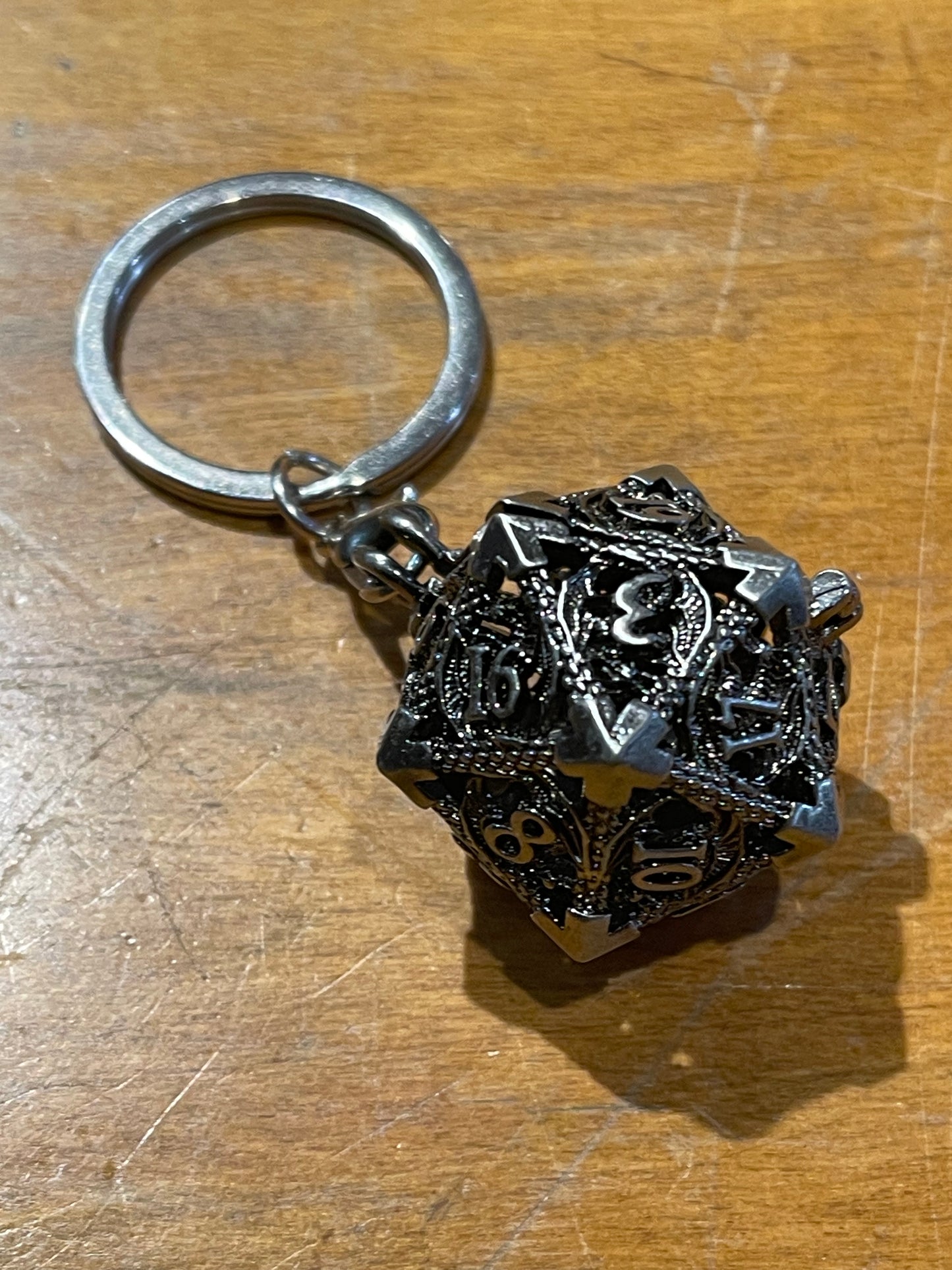 D20 Cage Dice Cage with 7 micro-dice