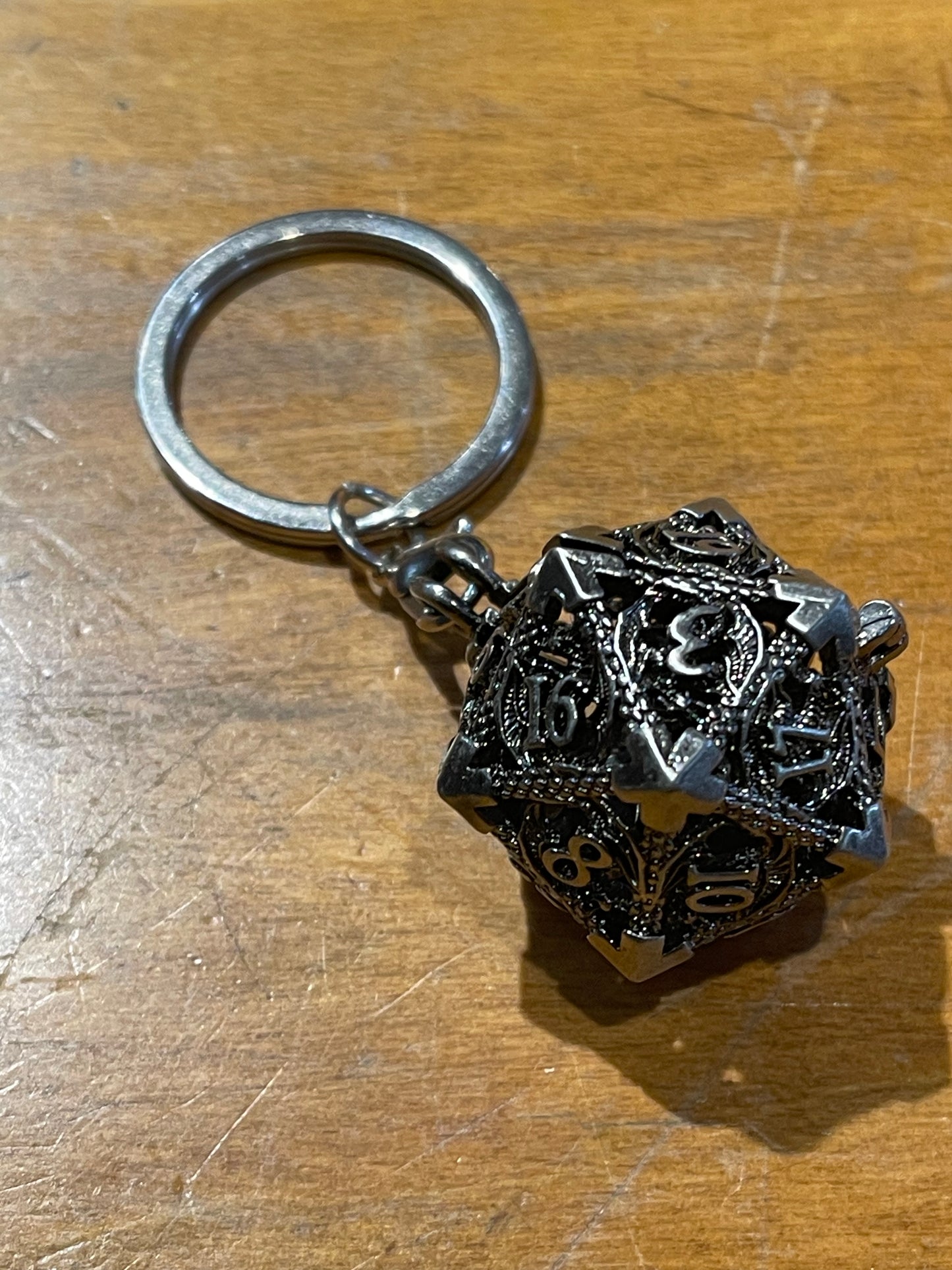 D20 Cage Dice Cage with 7 micro-dice