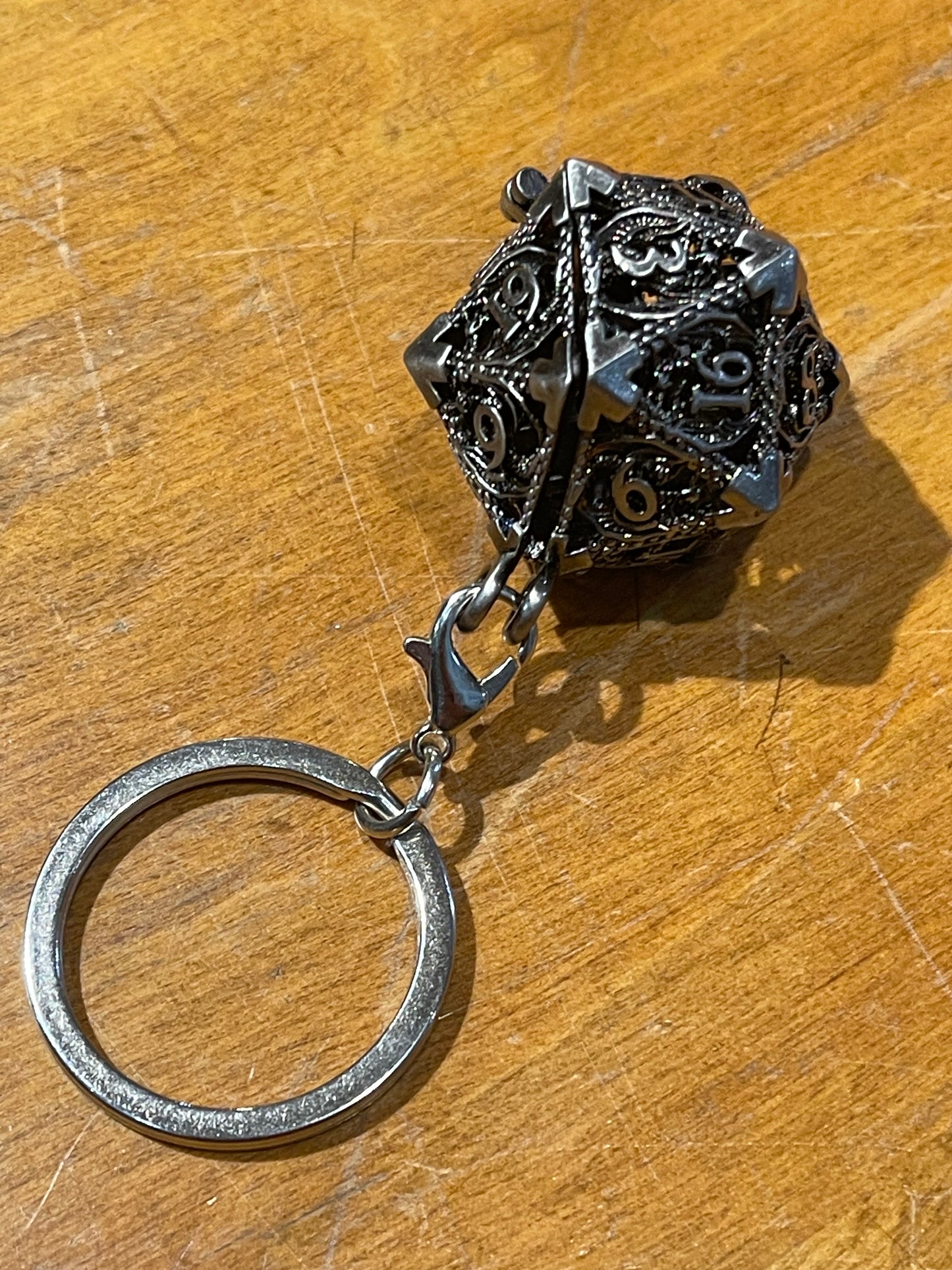 D20 Cage Dice Cage with 7 micro-dice