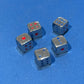 Solid Metal D6 (set of 5)