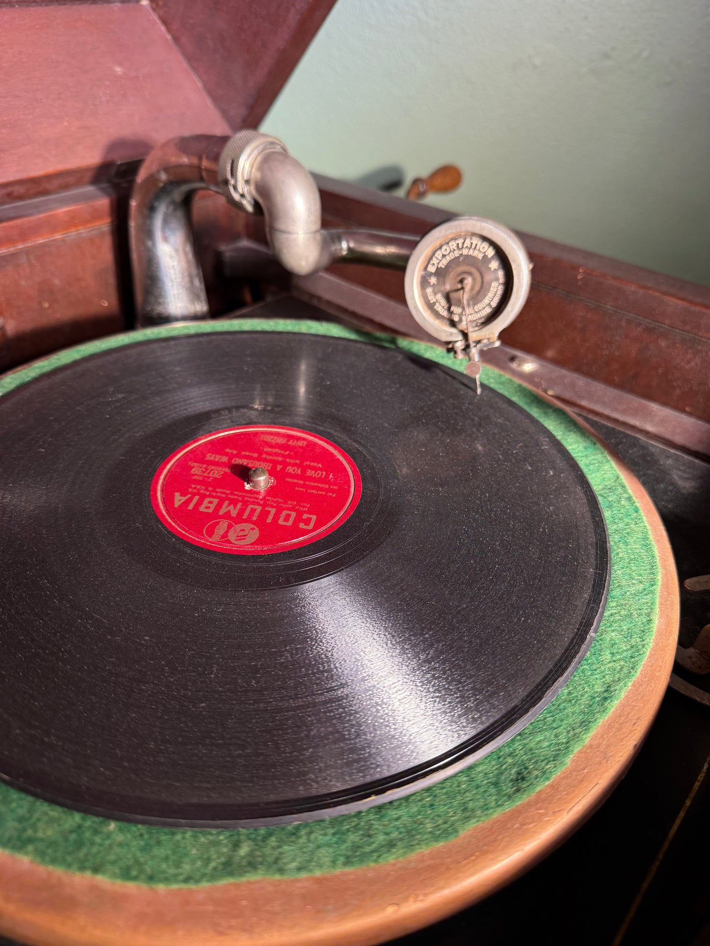 Edison record player