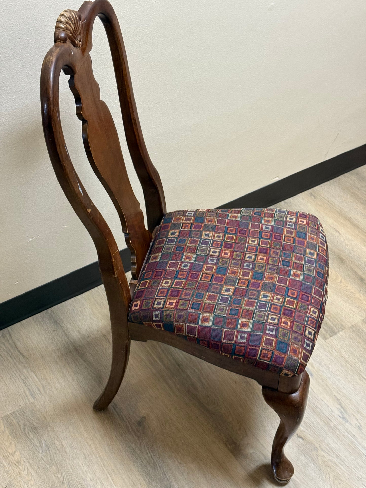 Queen Anne style Cherry Wood side chairs