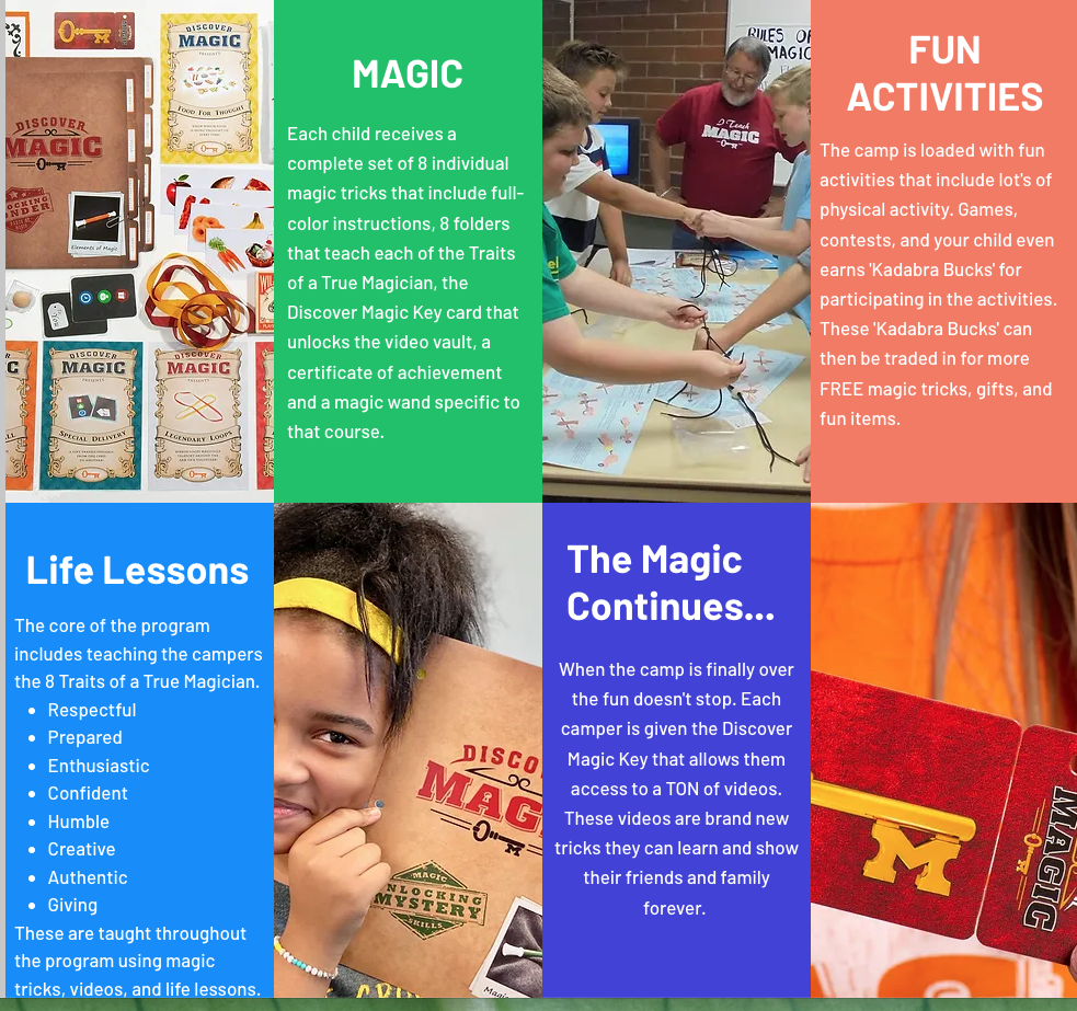 Learn Magic! Ages 7-12 | Offered by Kadabra Magic Academy