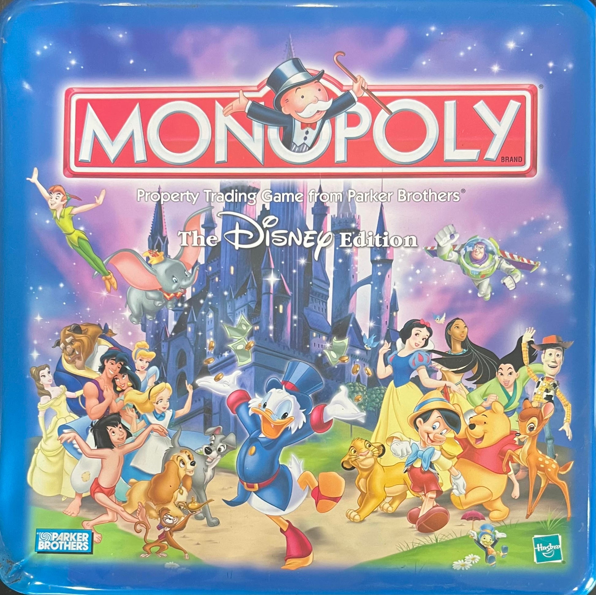 Conundrum House Game Library - Monopoly - the Disney Edition tin front cover.