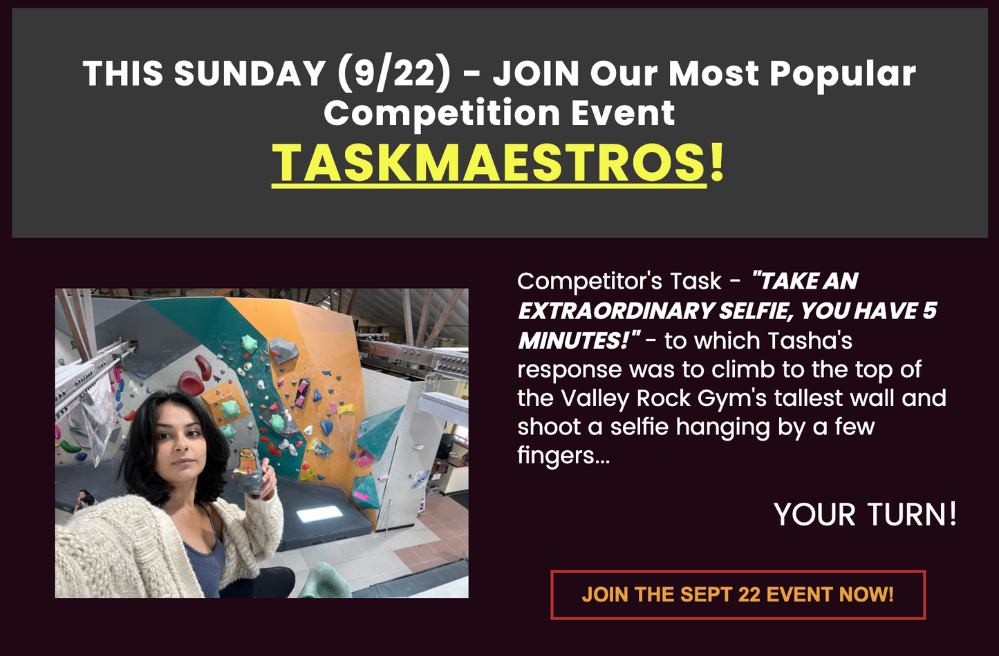 Unleash Your Inner TASKMAESTRO: Join the Ultimate Challenge Event!