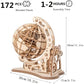 3D Wooden Model Kit - Rotating Earth Globe