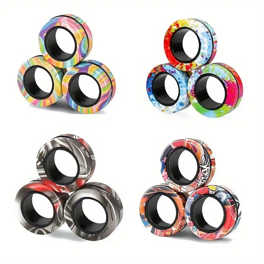 Magnetic Spinning Rings