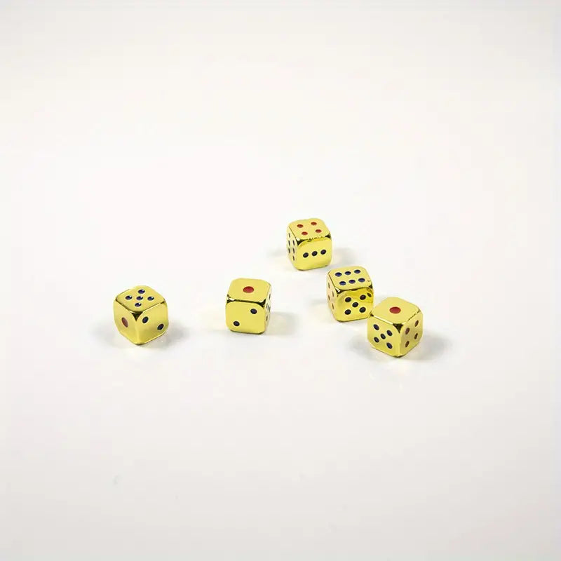 Solid Metal D6 (set of 5)