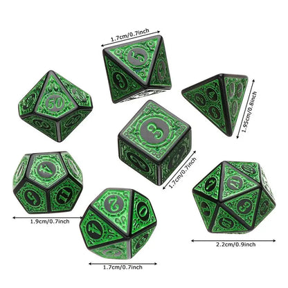 Premium Color Multi-Sided 7-Dice Set