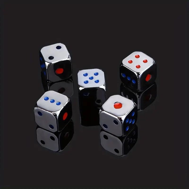 Solid Metal D6 (set of 5)