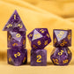 7 Dice Set - Natural Amethyst