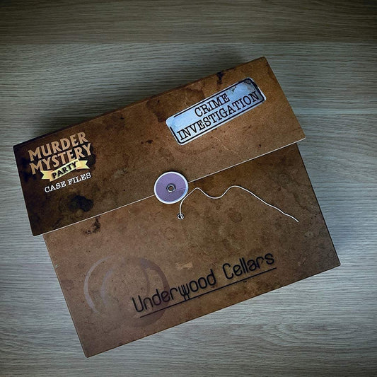 Rental - Underwood Cellars - Murder Mystery Party Case Files - Crime Investigation