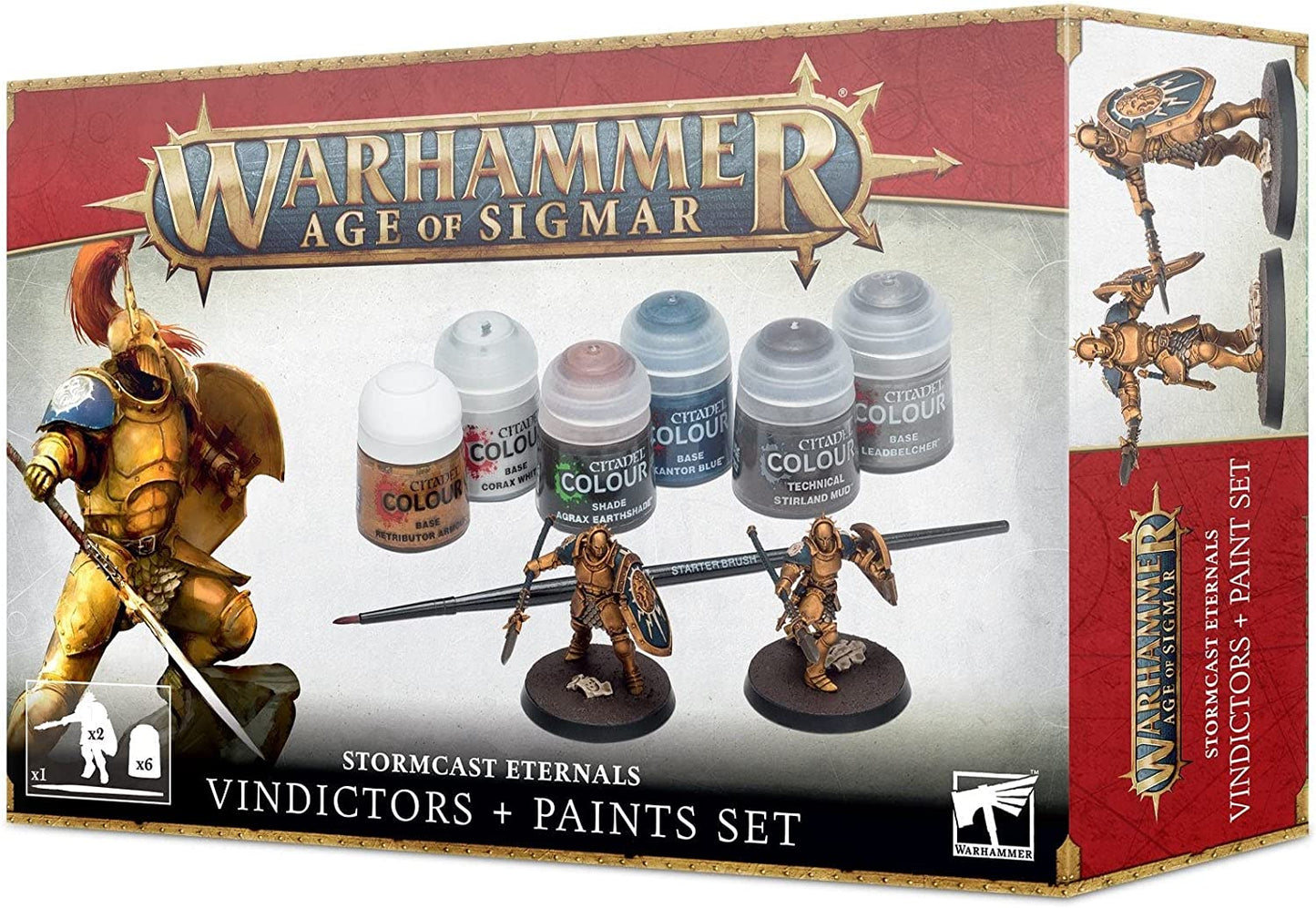 Warhammer Age of Sigmar: Stormcast Eternals - Vindictors  Paints Set