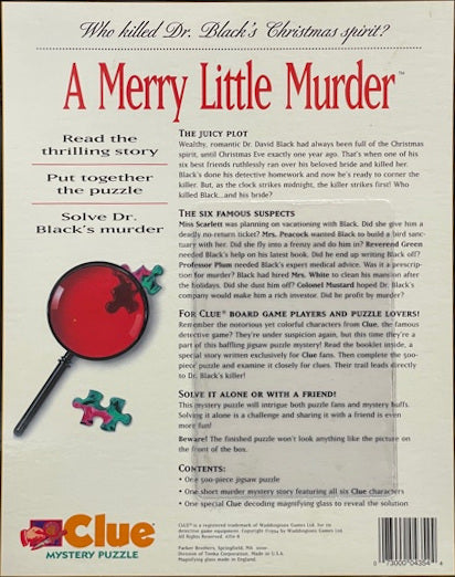 Rental - Clue Mystery Puzzle: A Merry Little Murder