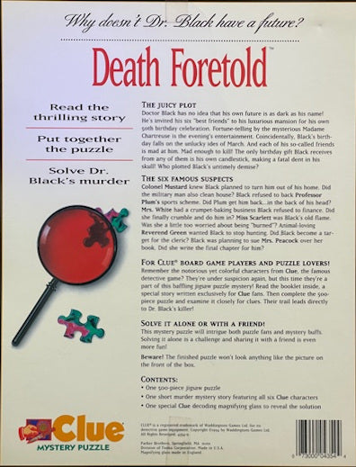 Rental - Clue Mystery Puzzle: Death Foretold