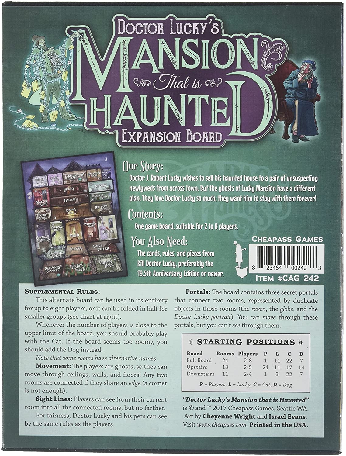 Doctor Lucky: Mansion Haunted Board - Conundrum House
