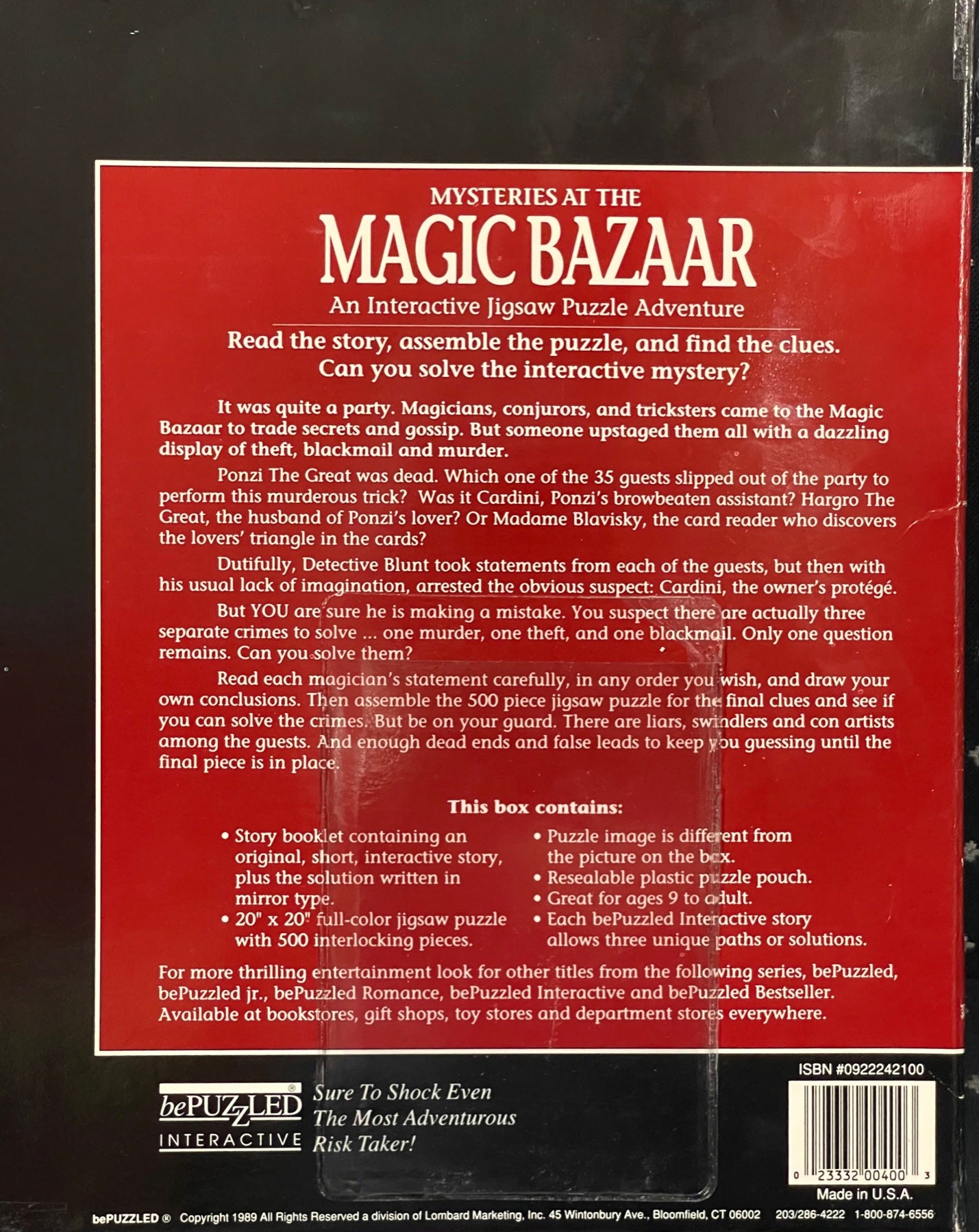Rental - BePuzzled Interactive: Magic Bazaar