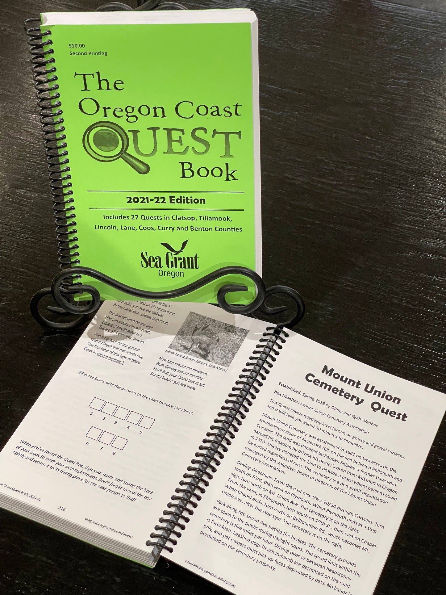 The Oregon Coast QUEST Book - Ed 2021-22