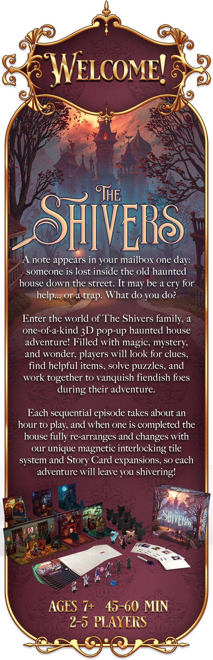 The Shivers Pop-Up Table-Top Adventure Game - Deluxe Edition
