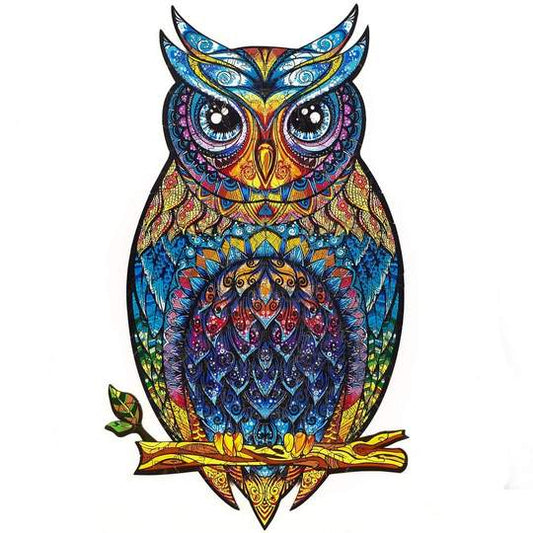 Unidragon Wooden Puzzle: Charming Owl