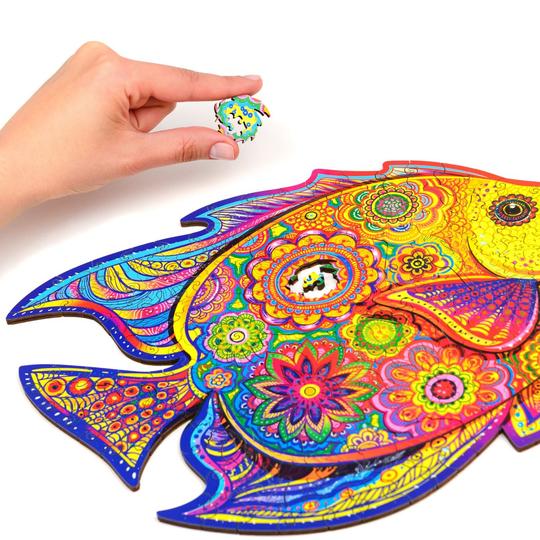 Unidragon Wooden Puzzle: Shining Fish